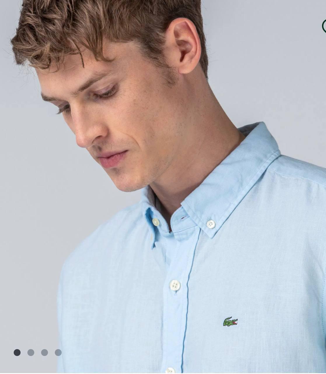 Lacoste 100% Keten Erkek Gömlek – Fransız Kalitesiyle Serinlik