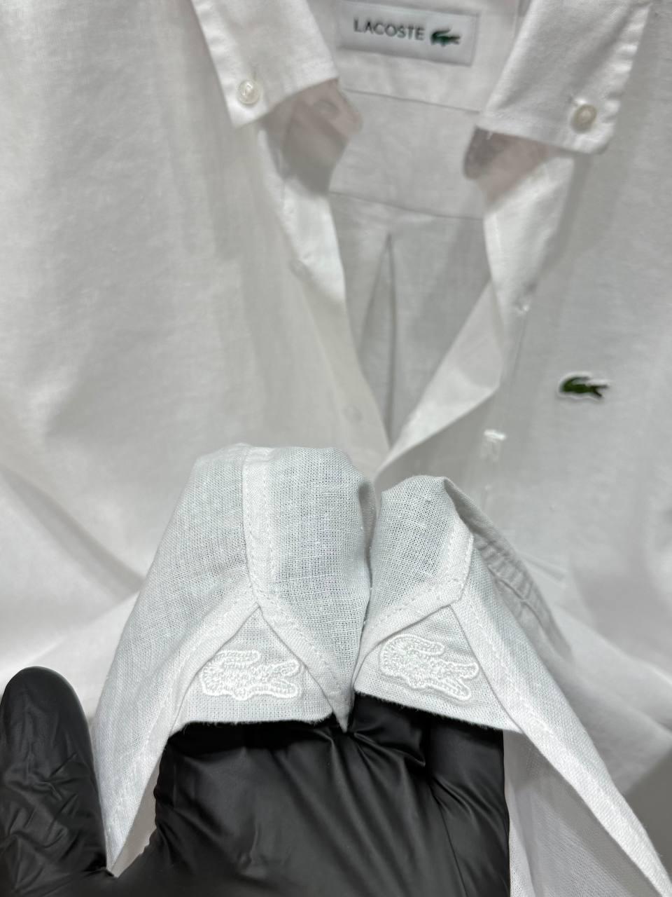 Lacoste 100% Keten Erkek Gömlek – Fransız Kalitesiyle Serinlik