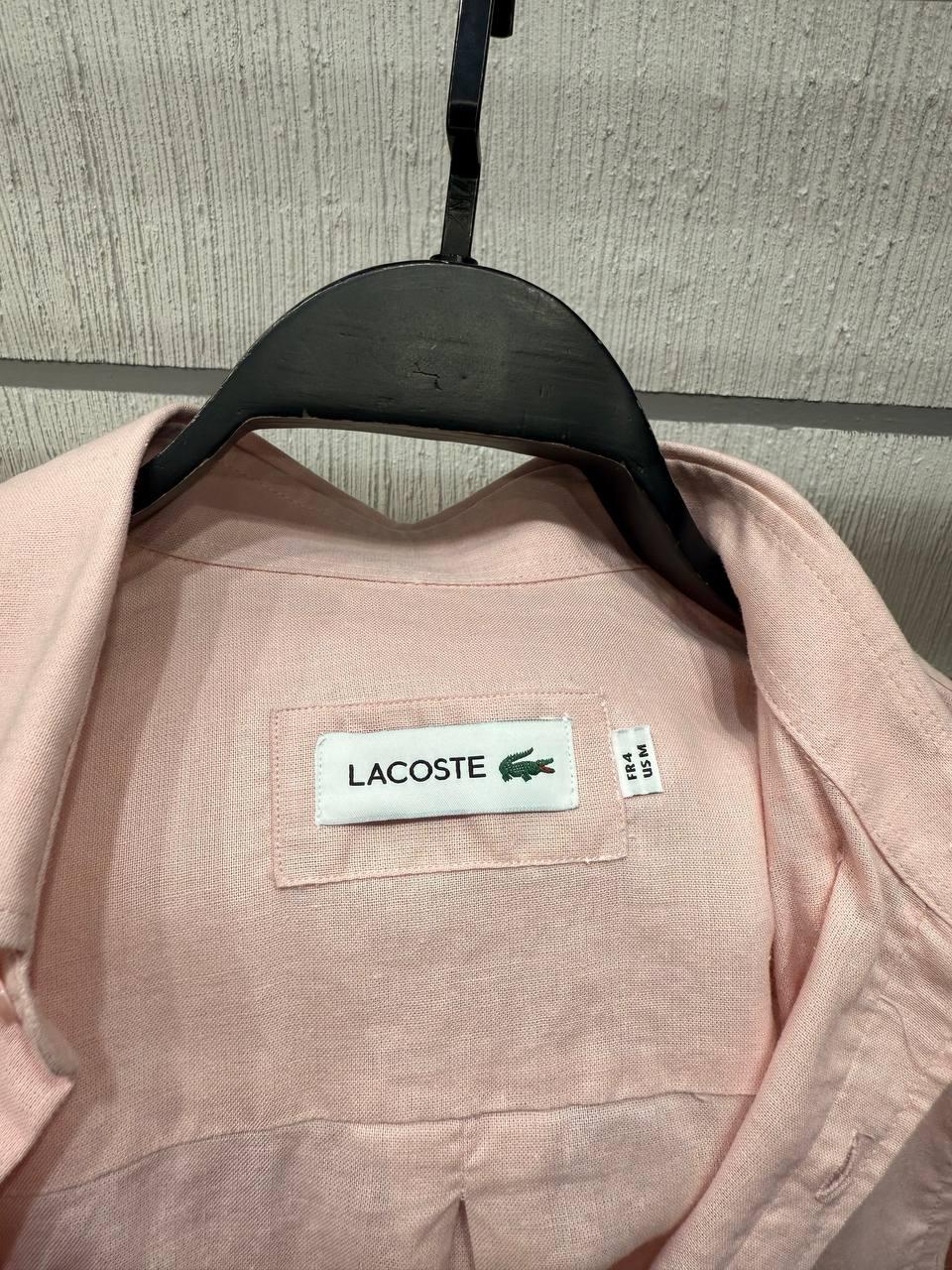 Lacoste 100% Keten Erkek Gömlek – Fransız Kalitesiyle Serinlik