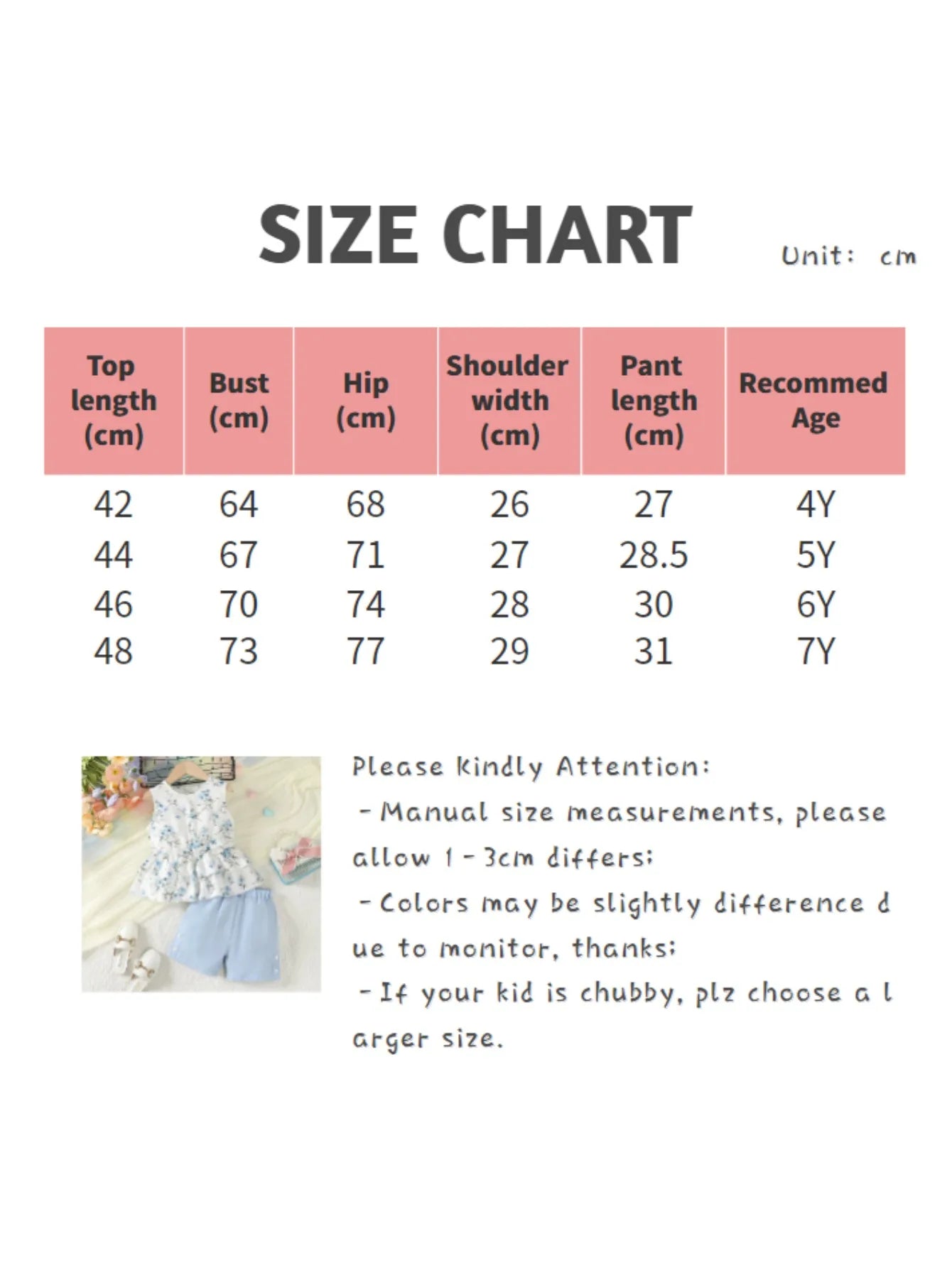 GhayatStyle™ Kız Çocuk 2’li Çiçek Desenli Yazlık Takım (Kolsuz Üst + Şort) - 4-7 Yaş
