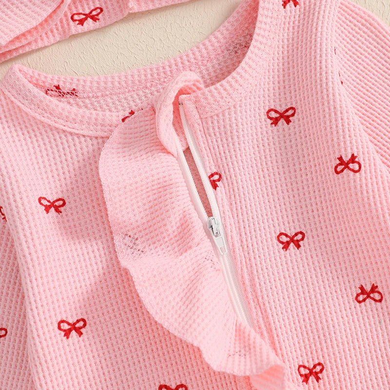 GhayatStyle™ 3’lü Çiçek Desenli Bebek Yazlık Set (Tulum + Bandana + Sandalet) - 0-12 Ay