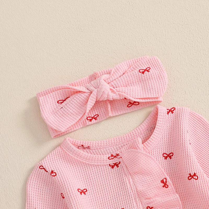 GhayatStyle™ 3’lü Çiçek Desenli Bebek Yazlık Set (Tulum + Bandana + Sandalet) - 0-12 Ay