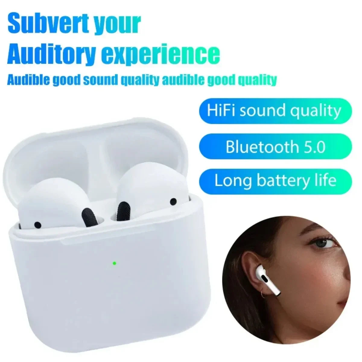 TWS Pro Bluetooth Kablosuz Kulaklık – iPhone / Xiaomi / Samsung Uyumlu