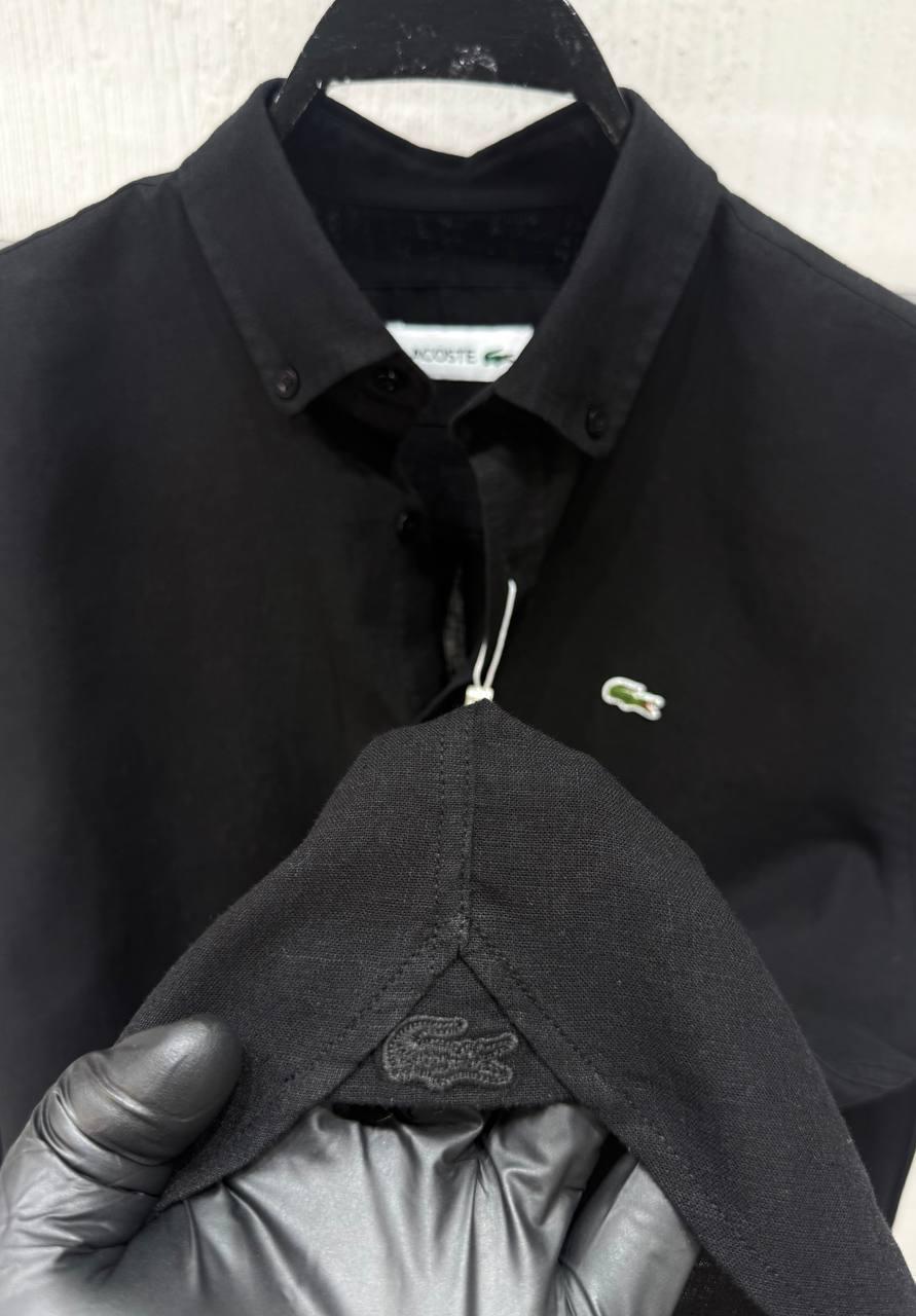Lacoste 100% Keten Erkek Gömlek – Fransız Kalitesiyle Serinlik