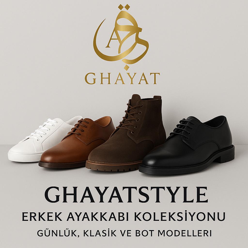 GhayatStyle™ Erkek Ayakkabı Koleksiyonu — Adımlarınızda Zarafet ve Güç