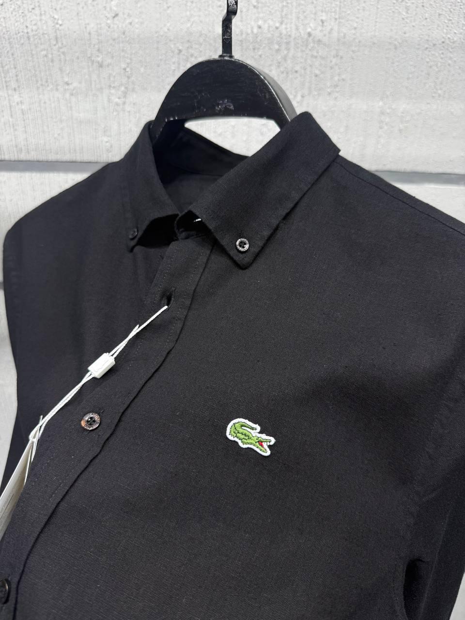 Lacoste 100% Keten Erkek Gömlek – Fransız Kalitesiyle Serinlik